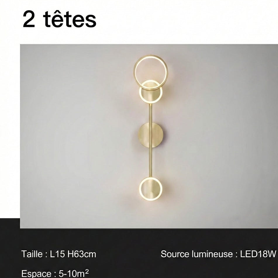 Applique murale LED Style Nordique