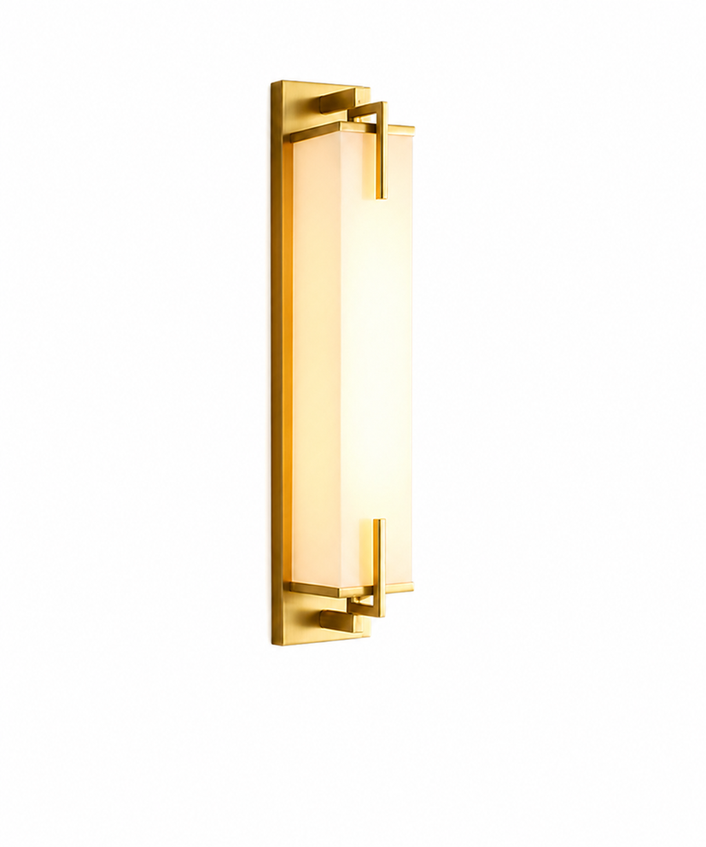Luxen Applique murale LED dorée effet marbre