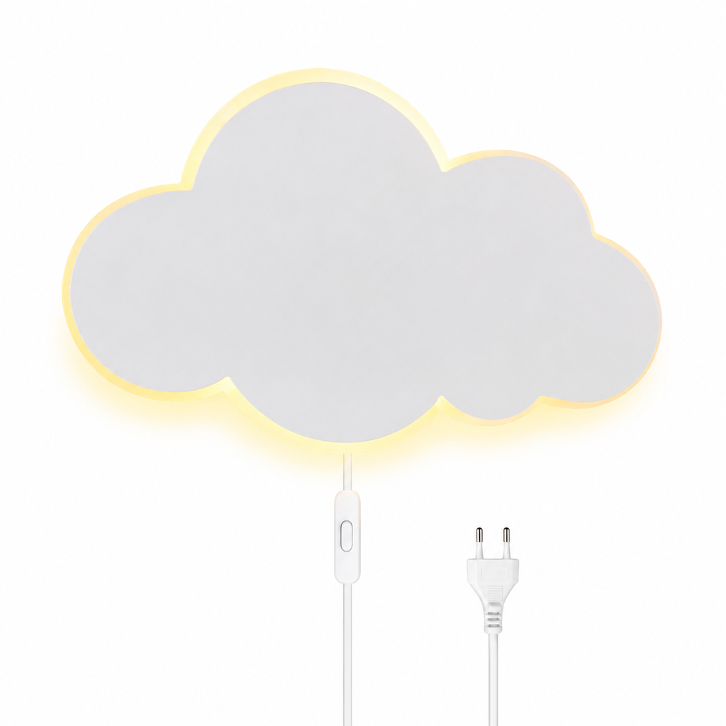 Applique murale LED Nuage – lumière douce pour chambre enfant