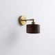 Applique murale vintage bois & laiton