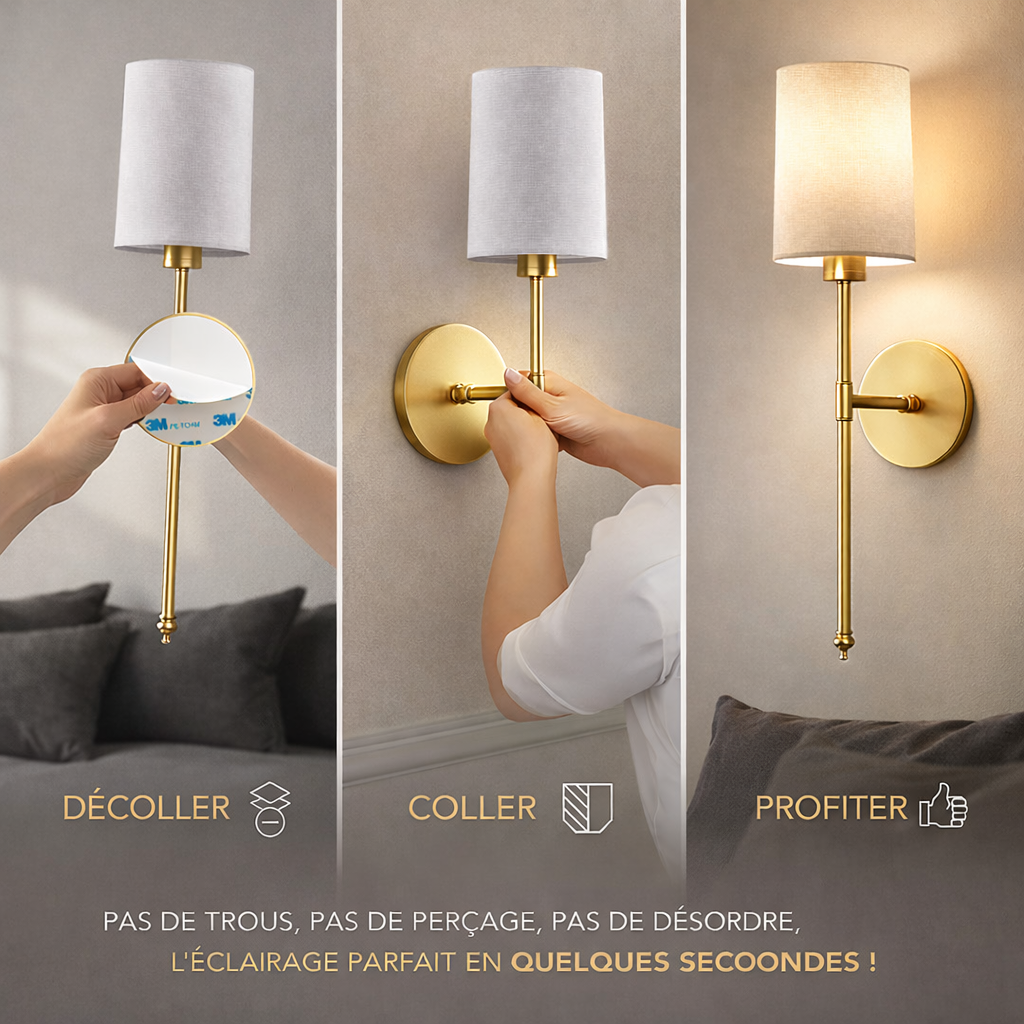 Appliques murales LED sans fil cylindriques