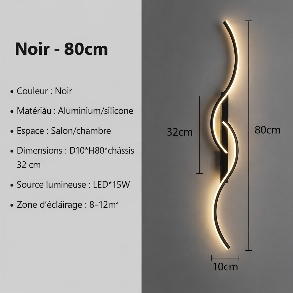 Applique murale LED design sans fil - Moderne