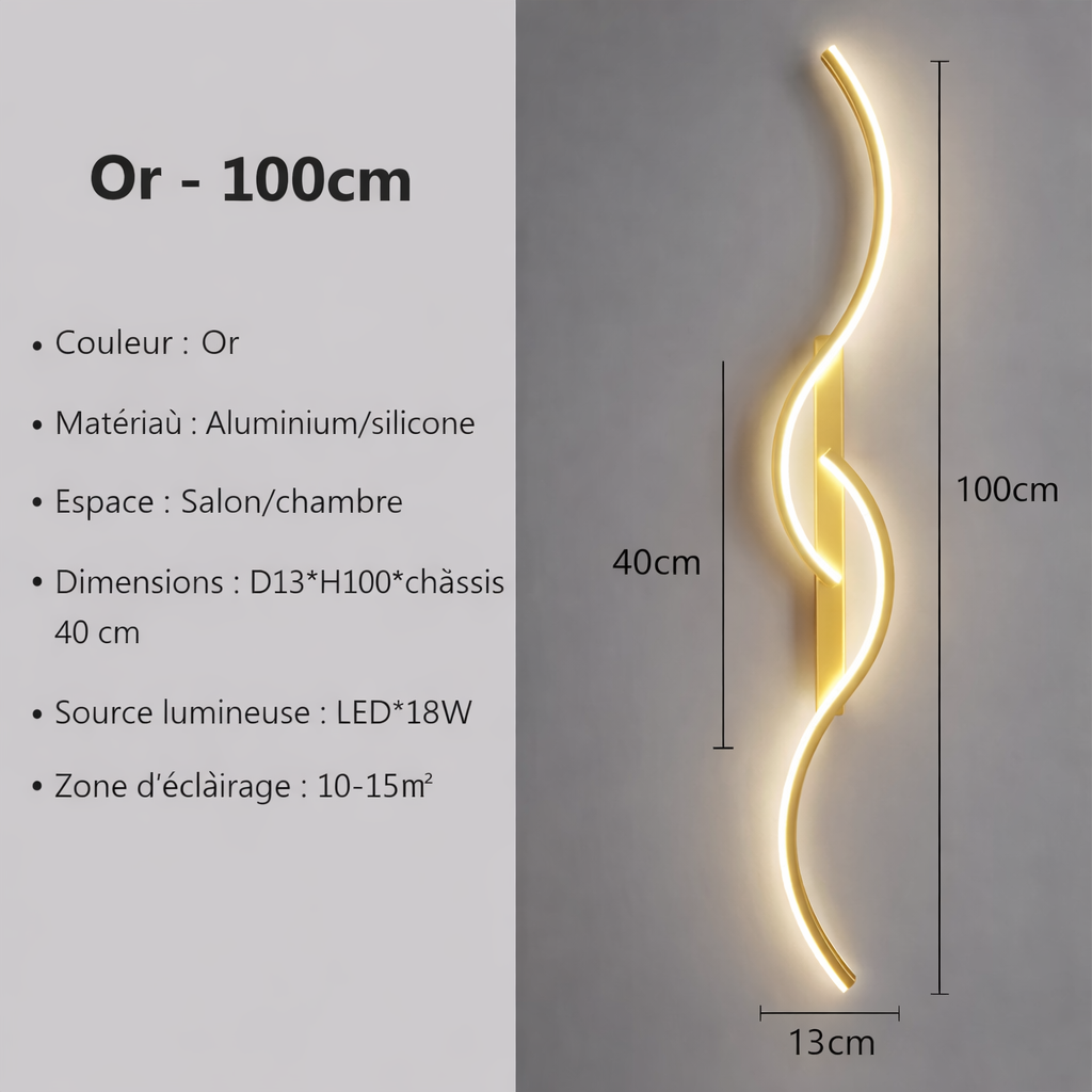 Applique murale LED design sans fil - Moderne