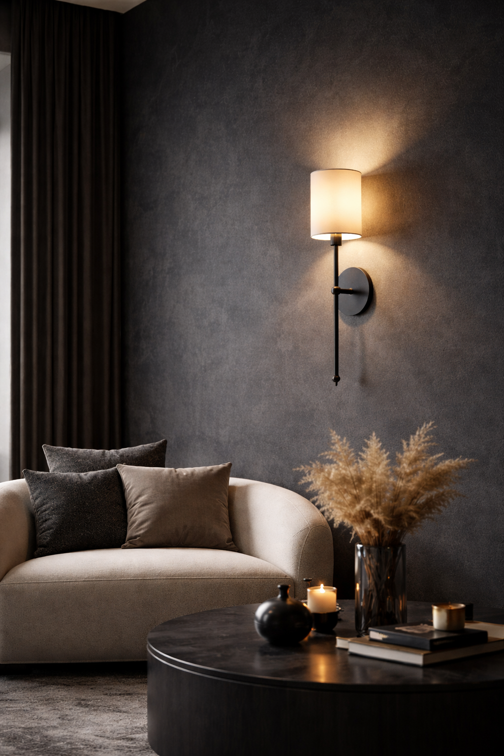 Appliques murales LED sans fil cylindriques