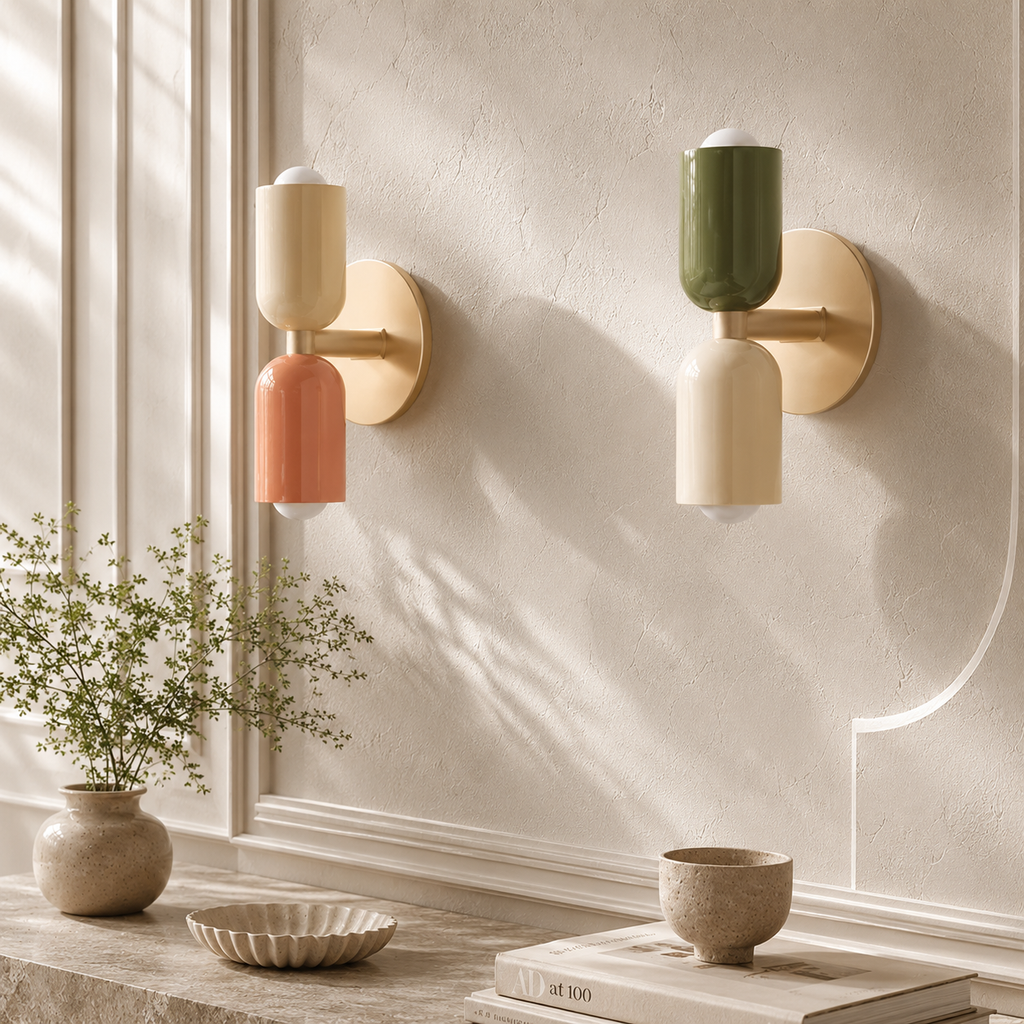 Nik Applique Murale Bicolore à Double Tête