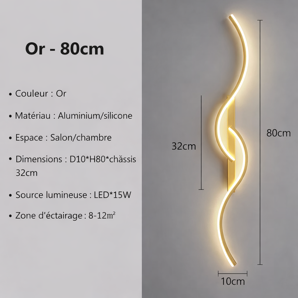 Applique murale LED design sans fil - Moderne