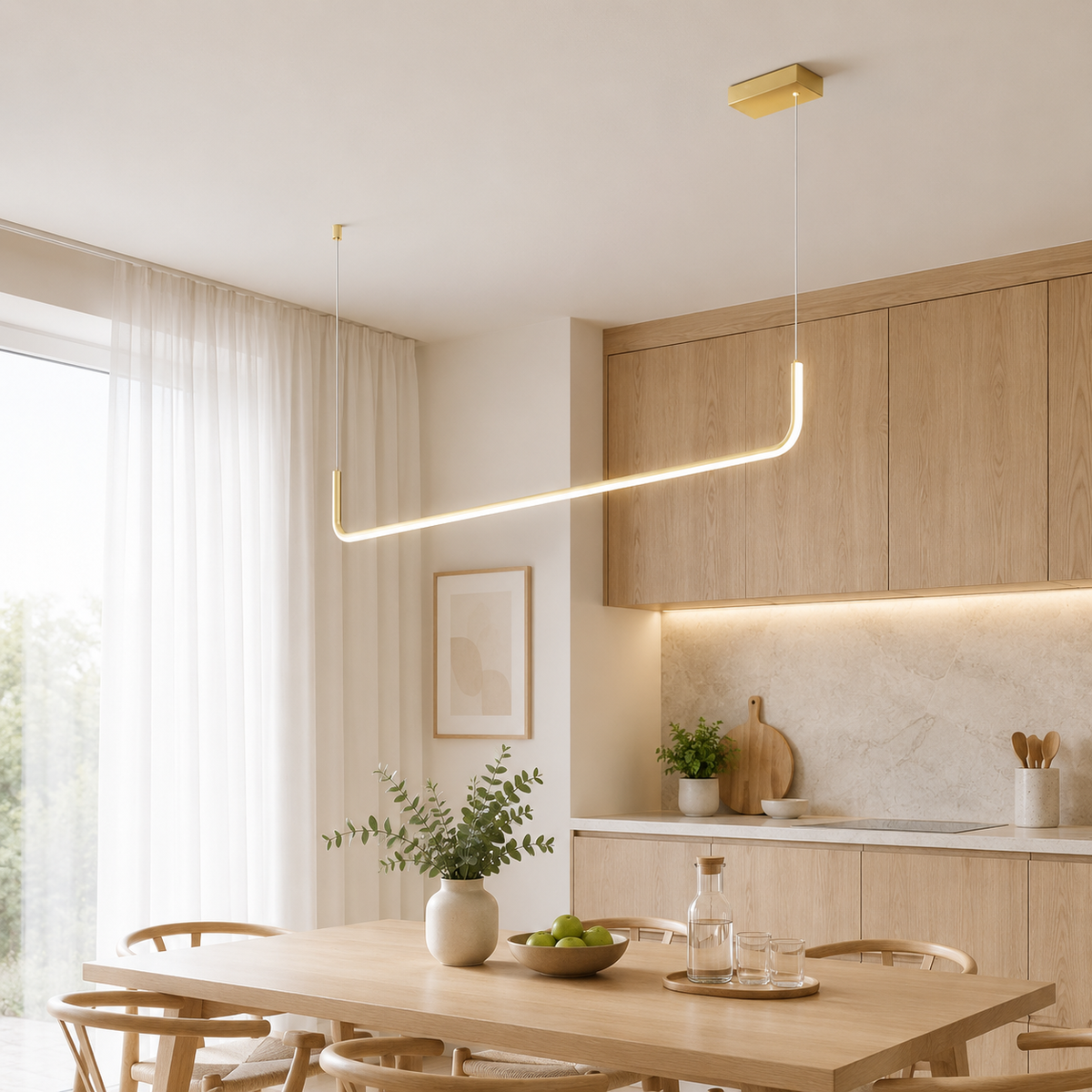 Barre Suspension Linéaire LED Minimaliste - Salon
