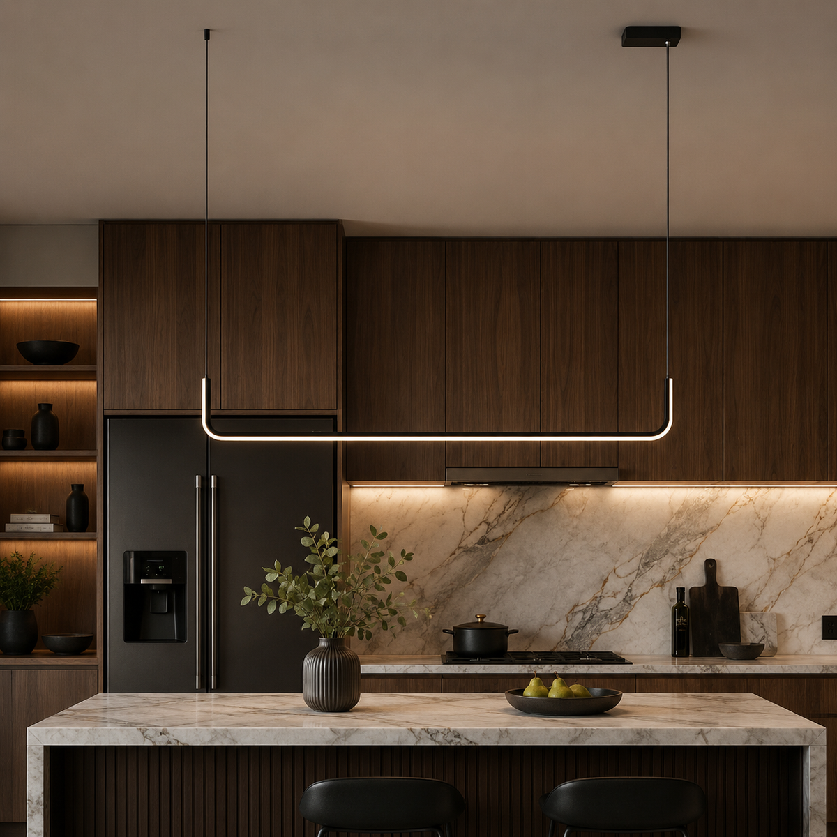 Barre Suspension Linéaire LED Minimaliste - Salon
