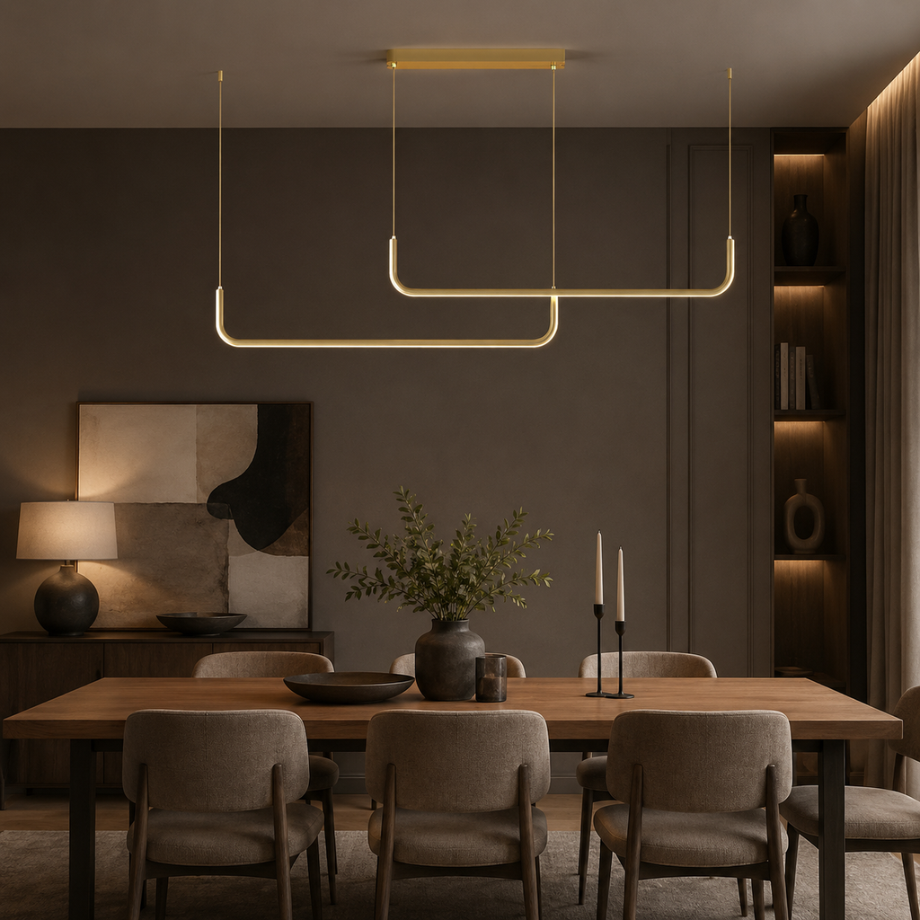 Barre Suspension Linéaire LED Minimaliste - Salon