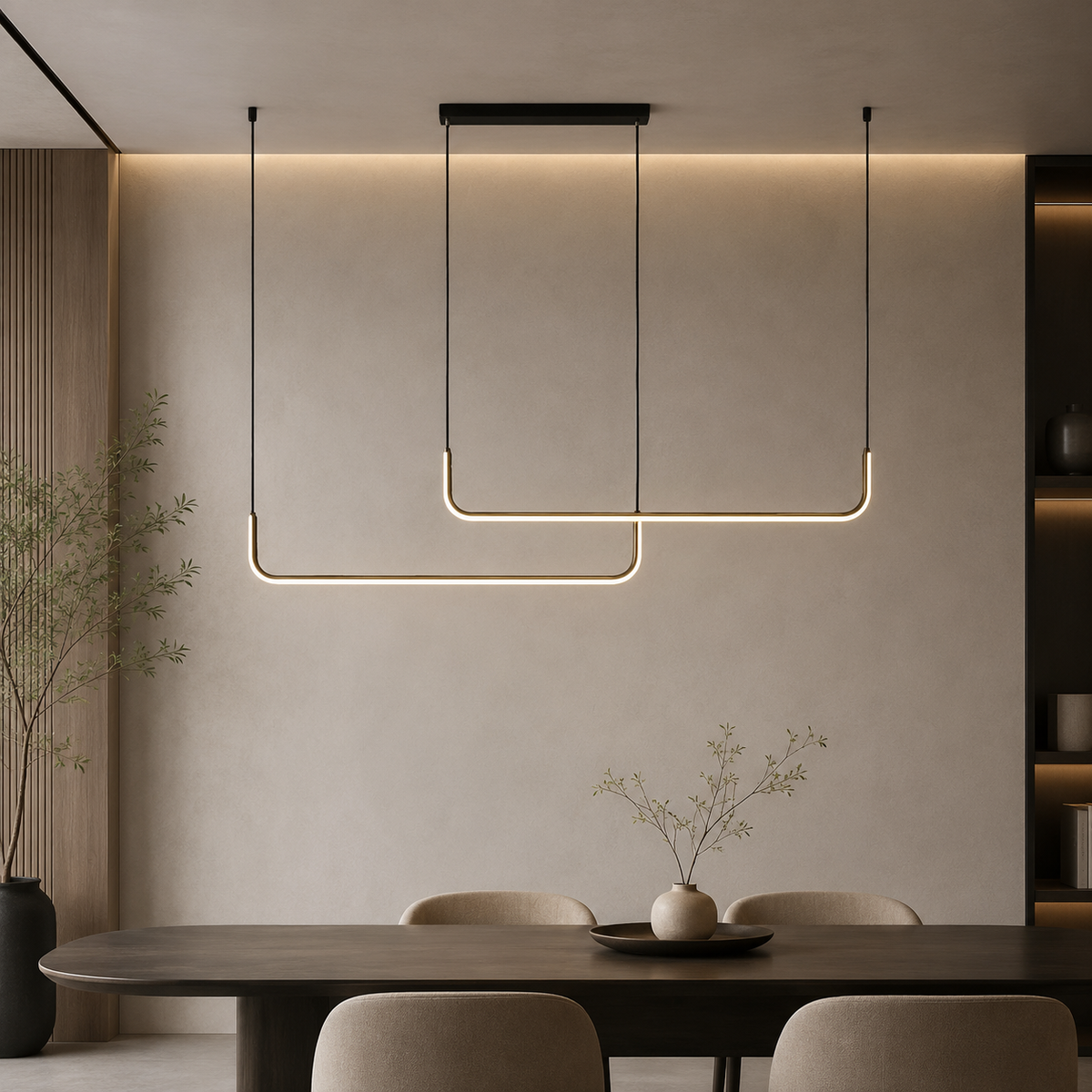 Barre Suspension Linéaire LED Minimaliste - Salon