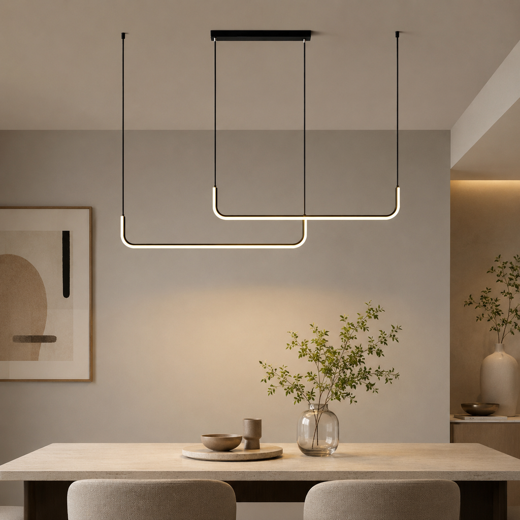 Barre Suspension Linéaire LED Minimaliste - Salon
