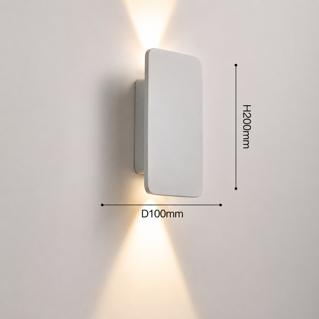 Luméa Applique murale LED moderne en aluminium brossé