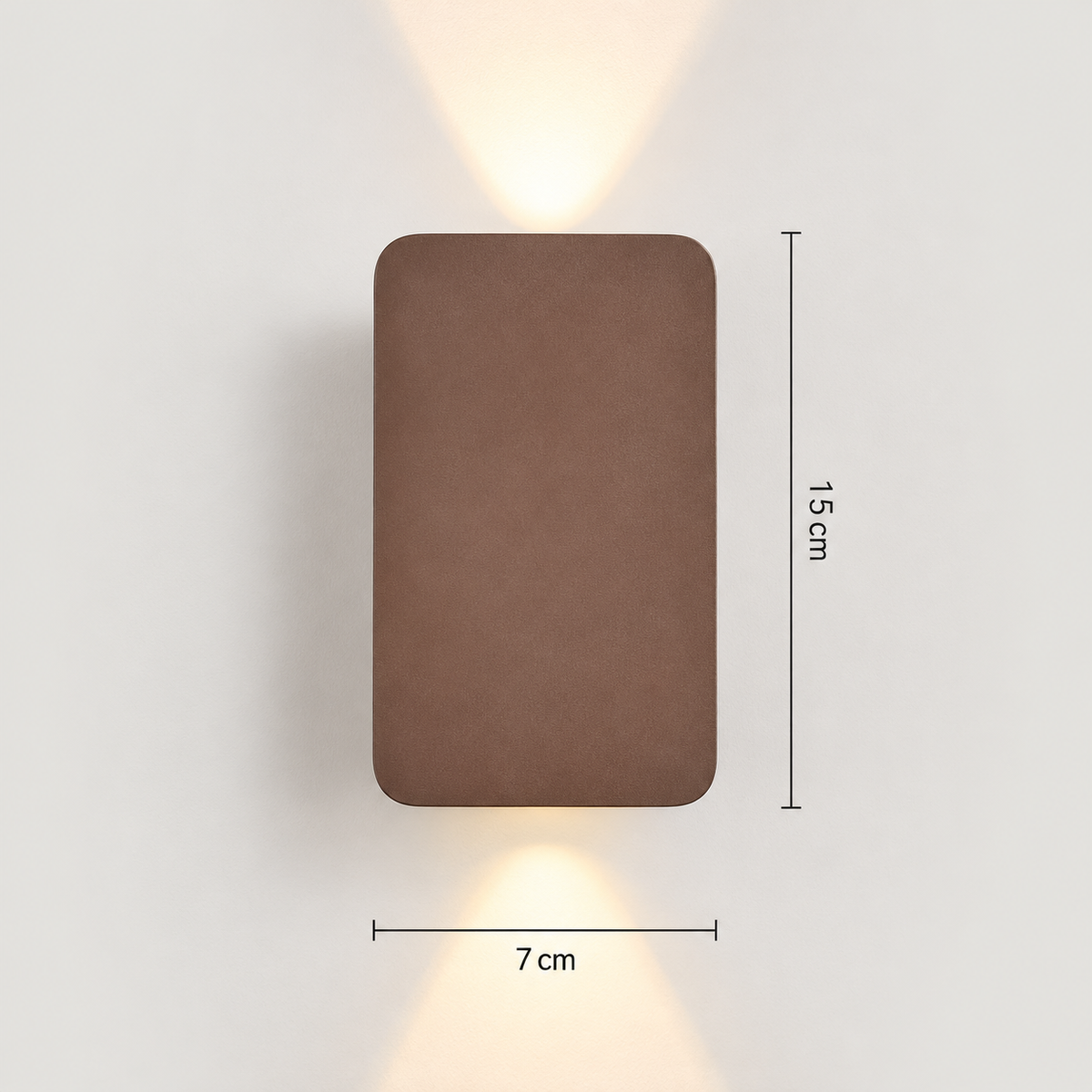 Luméa Applique murale LED moderne en aluminium brossé