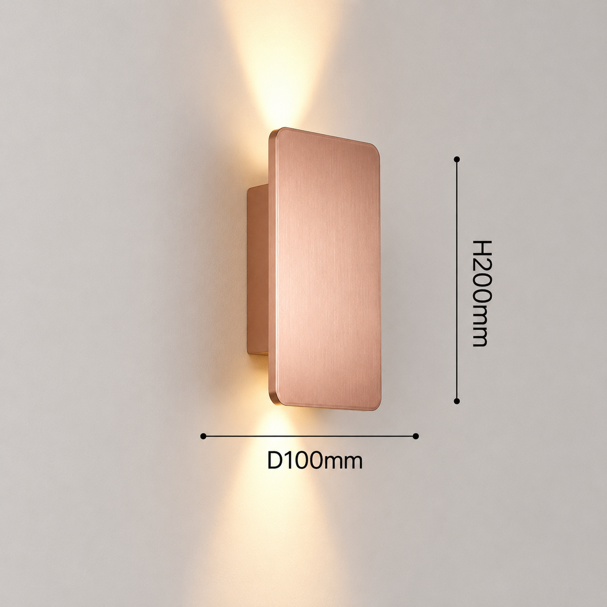 Luméa Applique murale LED moderne en aluminium brossé