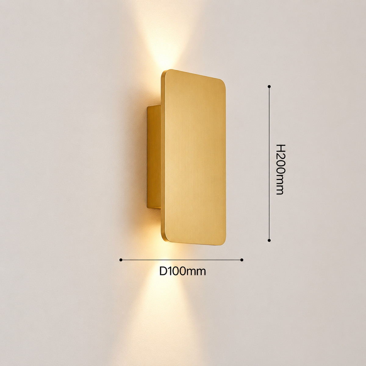 Luméa Applique murale LED moderne en aluminium brossé