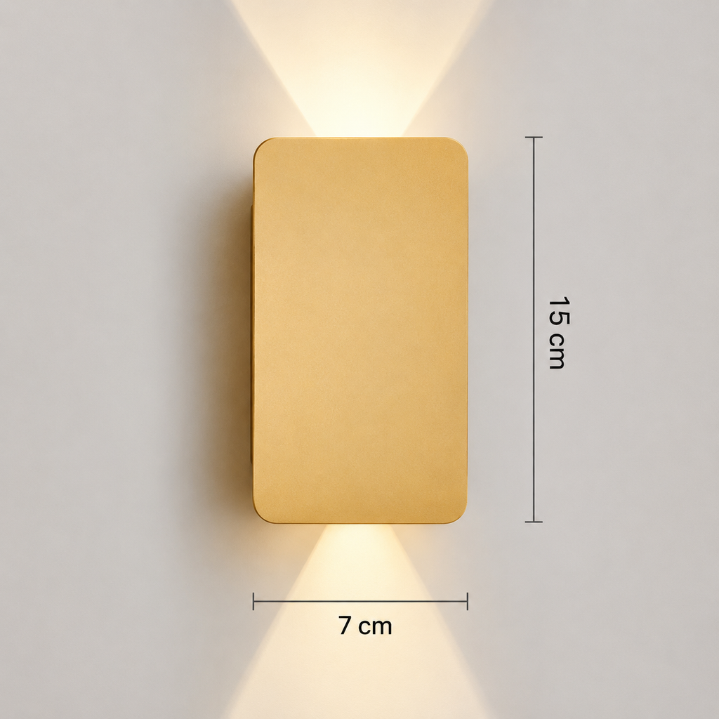Luméa Applique murale LED moderne en aluminium brossé