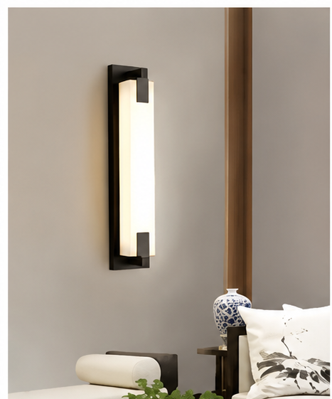 Luxen Applique murale LED dorée effet marbre