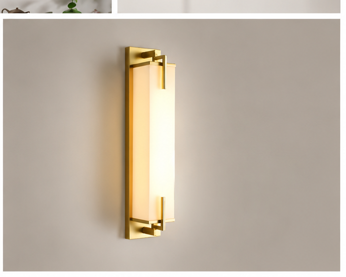 Luxen Applique murale LED dorée effet marbre