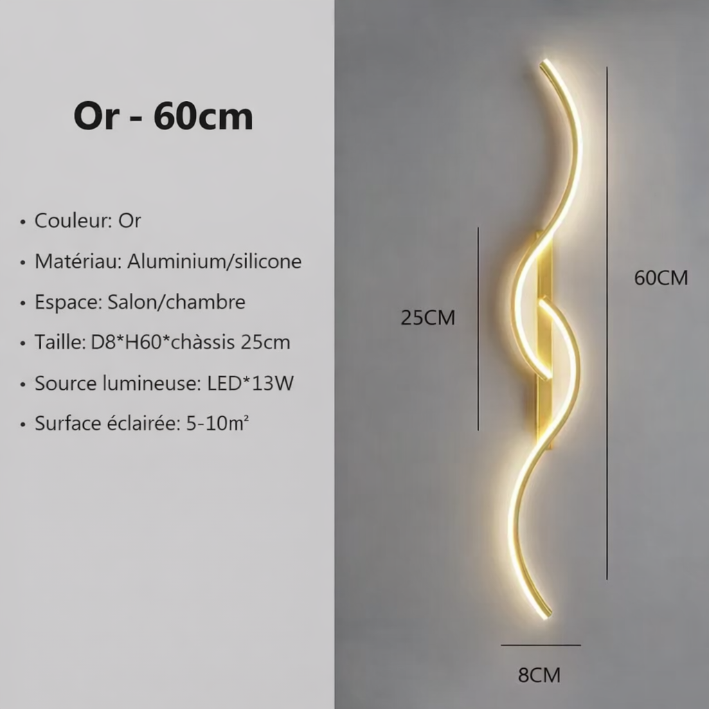 Applique murale LED design sans fil - Moderne
