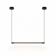 Barre – Suspension Linéaire LED Noire - Salon