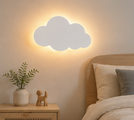 Applique murale LED Nuage – lumière douce pour chambre enfant