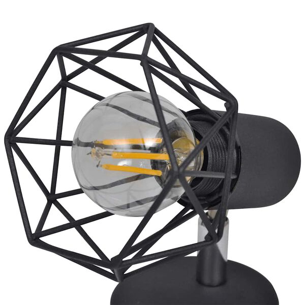 Applique murale noir vintage LED (lot 2)