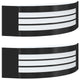 Applique murale extérieure 2 pcs Noir 32 x 10 x 10 cm