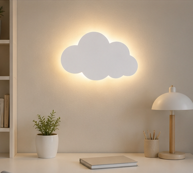 Applique murale LED Nuage – lumière douce pour chambre enfant