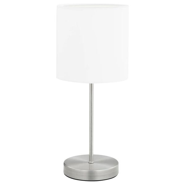 2 Lampes de table Bouton tactile Argenté