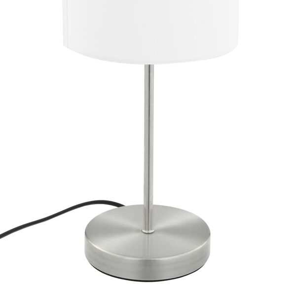 2 Lampes de table Bouton tactile Argenté