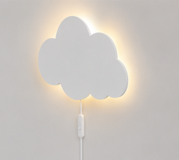 Applique murale LED Nuage – lumière douce pour chambre enfant