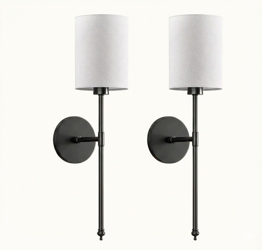 Appliques murales LED sans fil cylindriques